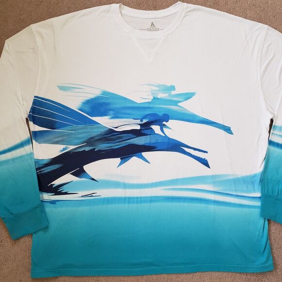Disney Avatar Size XXL Mens 100% Organic Cotton All Over Print Long Sleeve AOP - Picture 2 of 8
